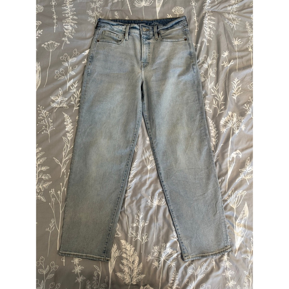 Women's Old Navy Light Blue High-Rise OG Loose Straight Leg Jeans Size 8 - Picture 4 of 9